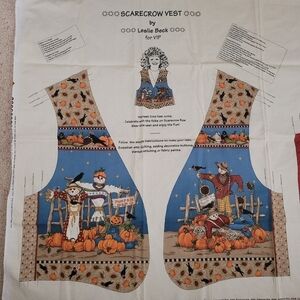 Cranston VIP Scarecrow Vest Panel by Leslie Beck